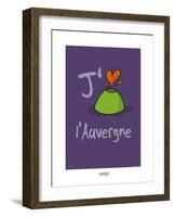 I Lov'ergne - J'aime l'Auvergne-Sylvain Bichicchi-Framed Art Print