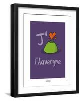 I Lov'ergne - J'aime l'Auvergne-Sylvain Bichicchi-Framed Art Print