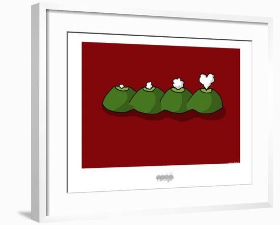 I Lov'ergne - Logo-Sylvain Bichicchi-Framed Art Print