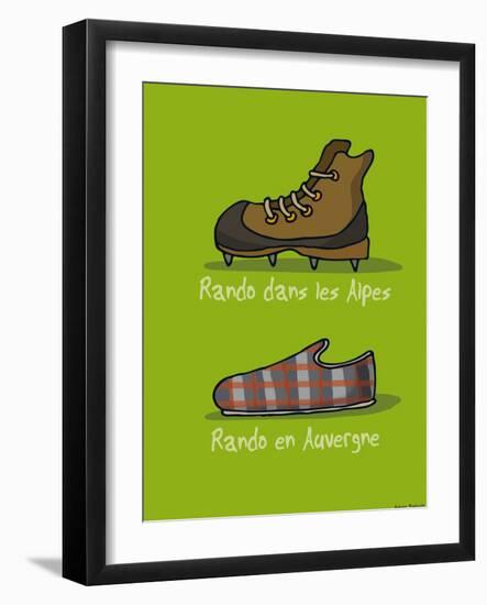 I Lov'ergne - Rando en Auvergne-Sylvain Bichicchi-Framed Art Print