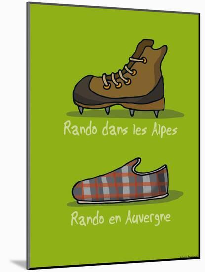 I Lov'ergne - Rando en Auvergne-Sylvain Bichicchi-Mounted Art Print