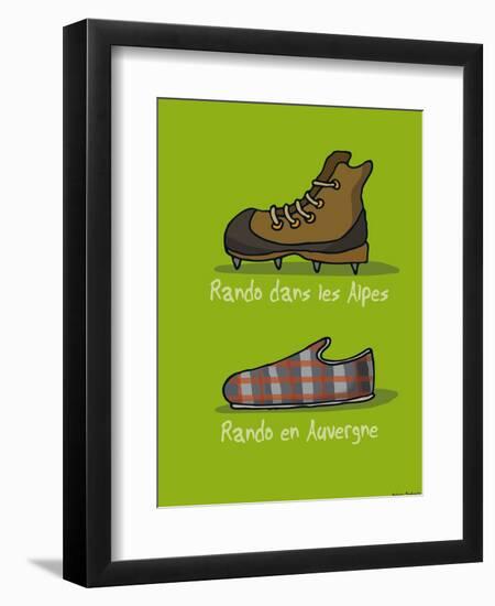 I Lov'ergne - Rando en Auvergne-Sylvain Bichicchi-Framed Art Print