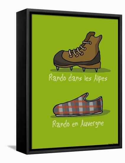 I Lov'ergne - Rando en Auvergne-Sylvain Bichicchi-Framed Stretched Canvas