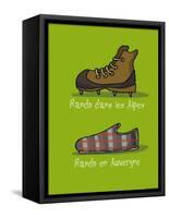 I Lov'ergne - Rando en Auvergne-Sylvain Bichicchi-Framed Stretched Canvas