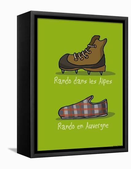 I Lov'ergne - Rando en Auvergne-Sylvain Bichicchi-Framed Stretched Canvas