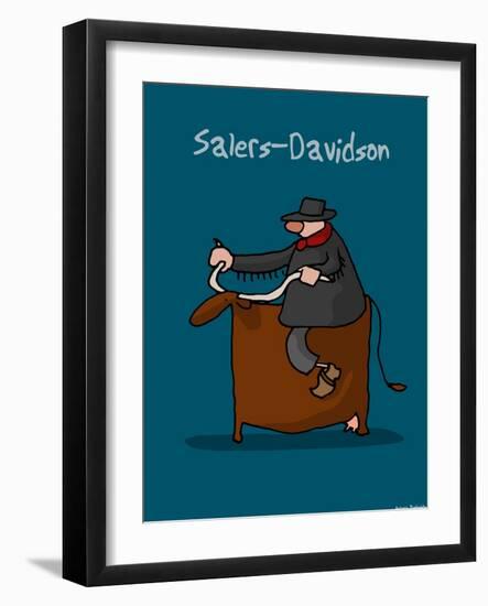 I Lov'ergne - Salers-Davidson-Sylvain Bichicchi-Framed Art Print