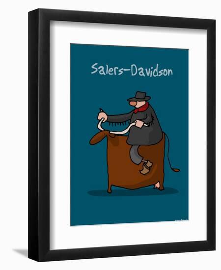 I Lov'ergne - Salers-Davidson-Sylvain Bichicchi-Framed Art Print