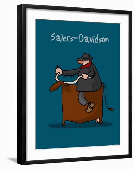 I Lov'ergne - Salers-Davidson-Sylvain Bichicchi-Framed Art Print