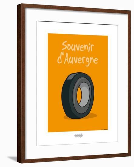 I Lov'ergne - Souvenir d'Auvergne-Sylvain Bichicchi-Framed Art Print