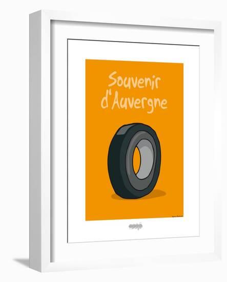 I Lov'ergne - Souvenir d'Auvergne-Sylvain Bichicchi-Framed Art Print