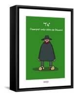 I Lov'ergne - Toi l'Auvergnat-Sylvain Bichicchi-Framed Stretched Canvas