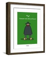 I Lov'ergne - Toi l'Auvergnat-Sylvain Bichicchi-Framed Art Print