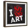 I Love Art-Pevuna-Framed Art Print