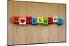 I Love Berkshire, Sign Series for English Counties-EdSamuel-Mounted Photographic Print