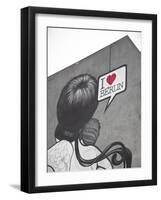 I Love Berlin' Mural on Building, Berlin, Germany-Jon Arnold-Framed Photographic Print