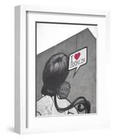 I Love Berlin' Mural on Building, Berlin, Germany-Jon Arnold-Framed Photographic Print