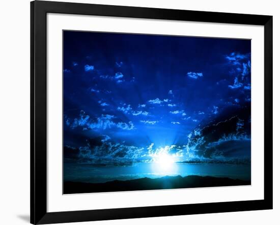 I Love Blue-Philippe Sainte-Laudy-Framed Photographic Print