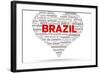 I Love Brazil-kbuntu-Framed Art Print