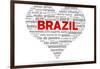 I Love Brazil-kbuntu-Framed Art Print