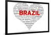 I Love Brazil-kbuntu-Framed Art Print