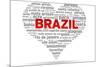 I Love Brazil-kbuntu-Mounted Art Print