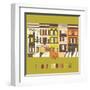 I Love Brooklyn Print Design-Lavandaart-Framed Art Print