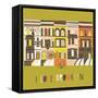 I Love Brooklyn Print Design-Lavandaart-Framed Stretched Canvas