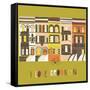 I Love Brooklyn Print Design-Lavandaart-Framed Stretched Canvas