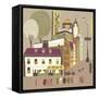 I Love Brooklyn Print Design-Lavandaart-Framed Stretched Canvas