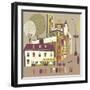 I Love Brooklyn Print Design-Lavandaart-Framed Art Print