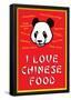 I Love Chinese Food Humor Poster-null-Framed Poster