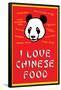I Love Chinese Food Humor Poster-null-Framed Poster