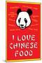 I Love Chinese Food Humor-null-Mounted Poster