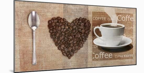 I Love Coffee-Skip Teller-Mounted Art Print