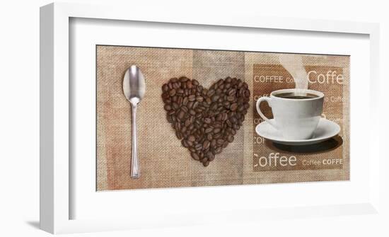 I Love Coffee-Skip Teller-Framed Art Print