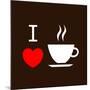 I Love Coffee-lekkyjustdoit-Mounted Art Print