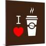 I Love Coffee-lekkyjustdoit-Mounted Premium Giclee Print