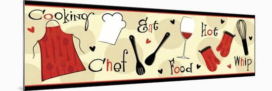 I Love Cooking II-Veronique Charron-Mounted Premium Giclee Print