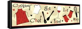 I Love Cooking II-Veronique Charron-Framed Stretched Canvas