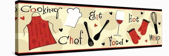 I Love Cooking II-Veronique Charron-Stretched Canvas