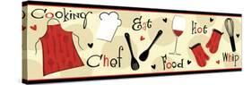 I Love Cooking II-Veronique Charron-Stretched Canvas