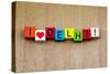 I Love Delhi, Sign for Countries and Travel-EdSamuel-Stretched Canvas