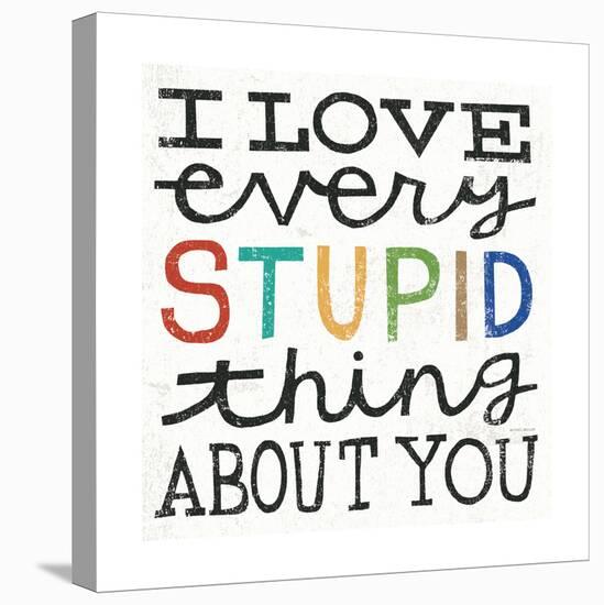 I Love Every Stupid Thing About You-Michael Mullan-Stretched Canvas