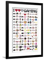 I Love Gaming Video Game-null-Framed Poster