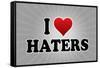 I Love Haters Poster-null-Framed Stretched Canvas