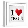 I Love Jesus Heart Graphic-null-Framed Art Print