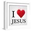 I Love Jesus Heart Graphic-null-Framed Art Print