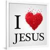 I Love Jesus Heart Graphic-null-Framed Art Print