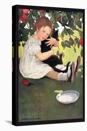 I Love Little Pussy-Jessie Willcox-Smith-Stretched Canvas