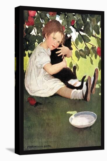 I Love Little Pussy-Jessie Willcox-Smith-Stretched Canvas